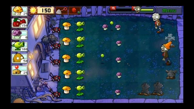 Ночь 🌃 в игре растения против Зомби. смотреть онлайн