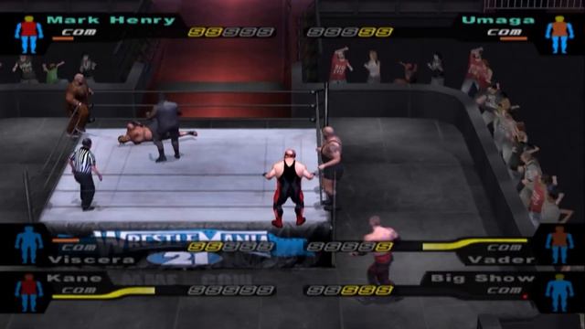 Elimination Normal Tag Match | Mark Henry, Viscera, Kane Vs Umaga, Vader, Big Show | Gameplay смотреть онлайн