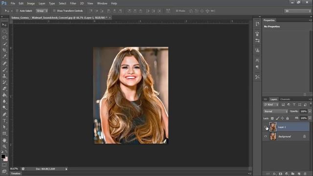 Selena Gomez Photo Menupulation - Funny faces/Slim/Fat/Hair color change - Photoshop Liqiufy cc cs6