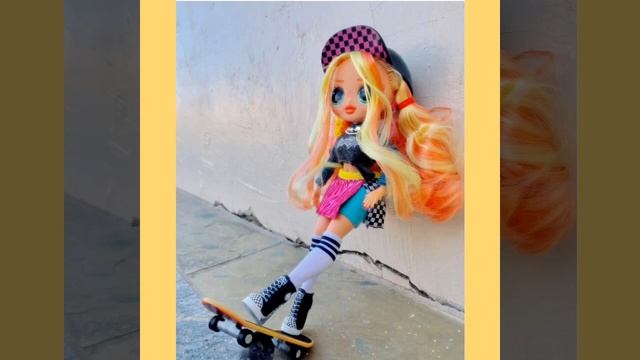 LOL OMG Skatepark Q.T. Fashion Doll смена стиля LOL SURPRISE ФОТО КЛИП #Shorts omgdollhairstyle #LO