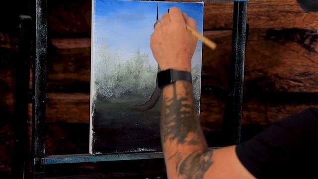 Learn To Paint A Tree In 20 Minutes | Acrylic Paint Lesson | Paintings By Justin