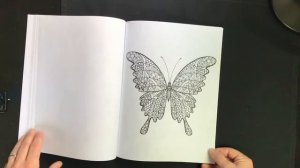 Butterflies & Flowers Adult Coloring Book Review