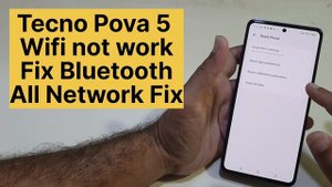 Tecno Pova 5 Wifi Bluetooth Not Work | How To Fix Network