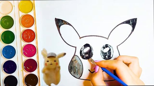 Drawing a pokemon pikachu picture for children | How to draw Pikachu | Как нарисовать покемона смотреть онлайн