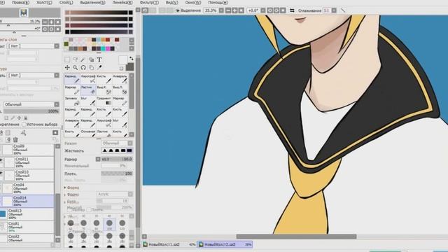 KAGAMINE LEN SPEEDPAINT смотреть онлайн