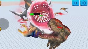 МОРСКИЕ МОНСТРЫ ПРОТИВ ХИЩНЫХ ДИНОЗАВРОВ - Animal Revolt Battle Simulator