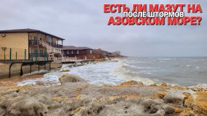 Есть ли мазут на Азовском море!? После сильных штормов, обстановка. #Голубицкая