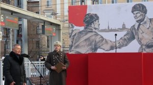 Реконструкция прибытия в Ленинград первого поезда в 1943 г. после прорыва Блокады (6)