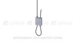 Двухходовой тросовый зажим для образования петли