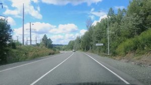 Дорога мимо посёлка городского типа Темиртау, Кемеровская область