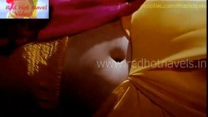 Hot Navel kissing on actress big navel