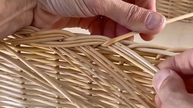 Wicker bread tray. Completion