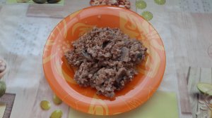 Гречка с грибами.