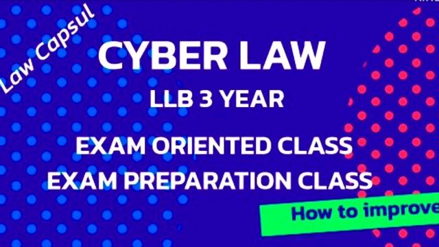 Meaning and Scope of Cyber Law смотреть онлайн