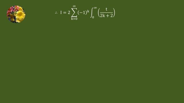 Solving improper integral using infinite series