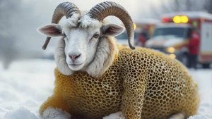 Спасение овцы, покрытой ракушками: Трогательная история выживания