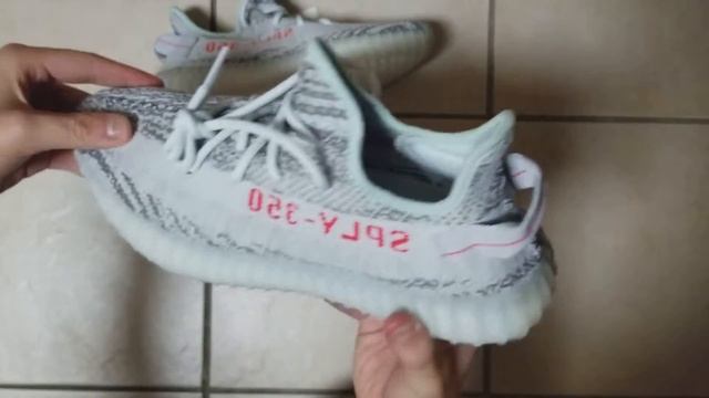 Adidas Yeezy 350 v2 blue tint review! comparison with Beluga 1.0 ! смотреть онлайн