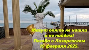 Мазут не нашли и не найдем! Погода в Лазаревском 19 февраля 2025.  ЛАЗАРЕВСКОЕ СЕГОДНЯ
