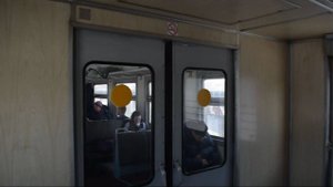 Электропоезд ЭД9М-0056. Покатушки от Алтайской площадки до 10км.