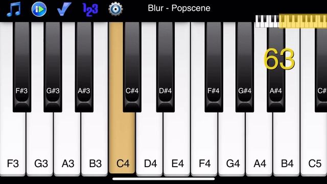 Blur - Popscene - How to Play Piano Melody смотреть онлайн