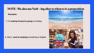 Infinitive and verb + ing forms ss