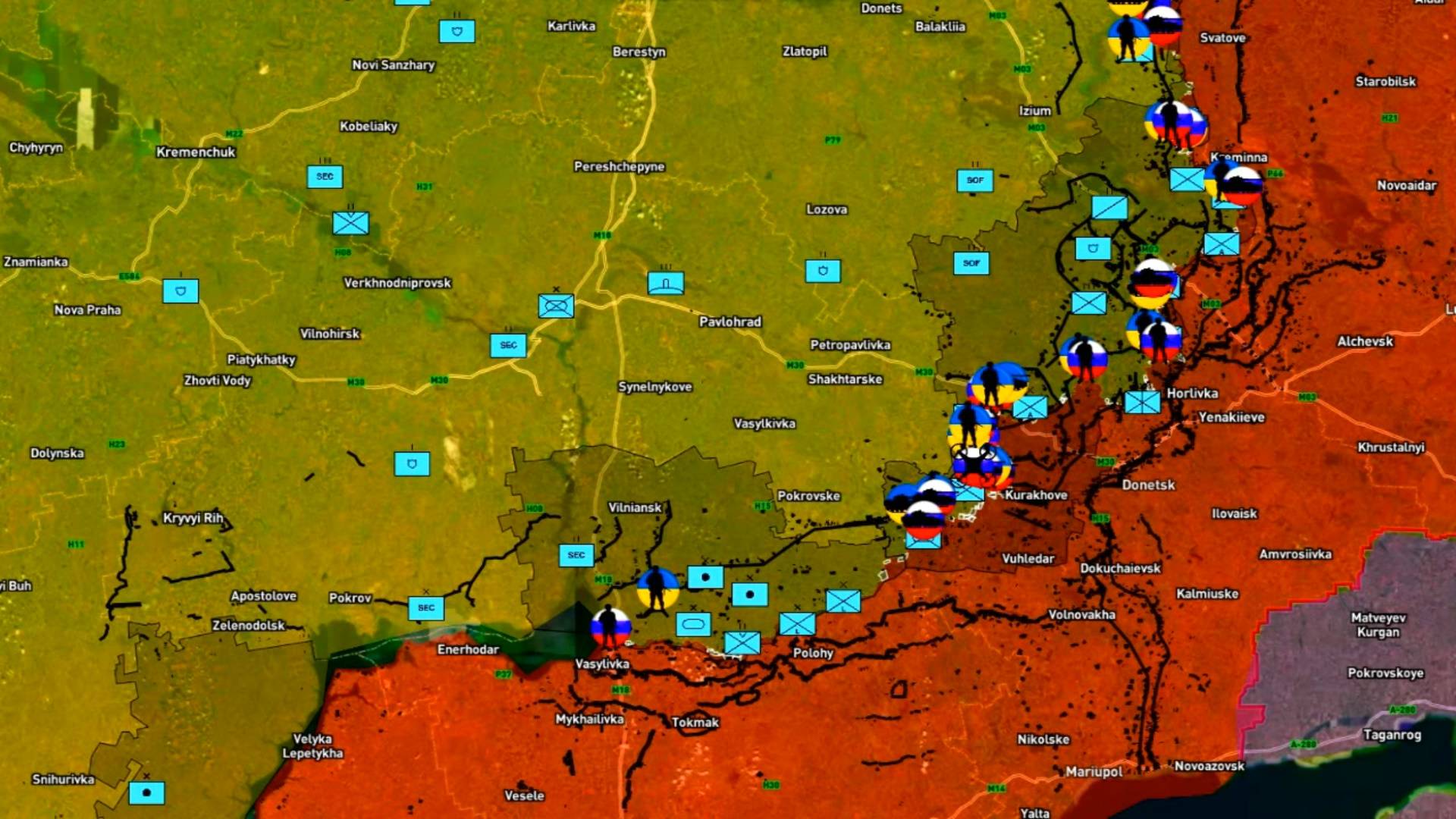 19.02.2025 Карта боевых действий. Краткая обстановка на фронте