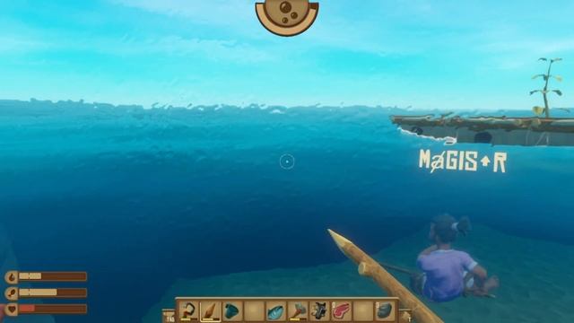 НАШЛИ ОГРОМНЫЙ ОСТРОВ, НО КАБАН НАМ НЕ РАД, ВЫЖИВАНИЕ НА ПЛОТУ РАФТ (RAFT) смотреть онлайн