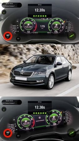 До/после stage 1 на Skoda Octavia