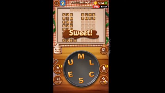Word Cookies - Pastry Chef - Macadamia - Levels 11 to 15 смотреть онлайн