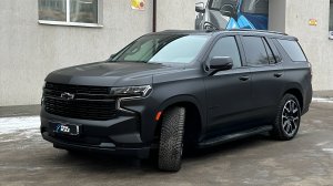 Бронирование матовой пленкой автомобиля Chevrolet Tahoe