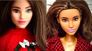 Barbie fashionistas 188 и 210 с одним молдом. Пересаживаю на подвижное тело.