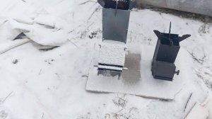 тестирую походные кемпинговые разборные печи