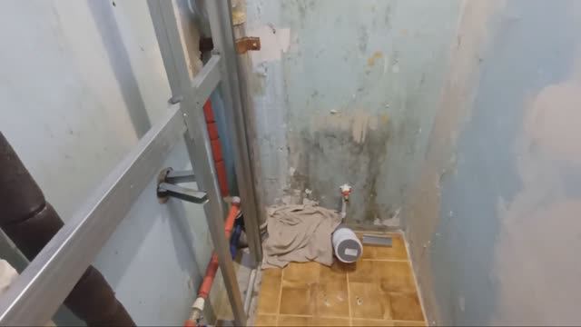 переделка туалета 3 серия каркас шкафа