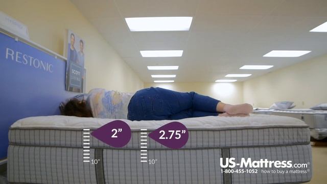 Restonic Scott Living Ambiance Euro Top Mattress Comfort Depth 2 смотреть онлайн