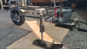 Новый Колесный электроснегоход часть 1