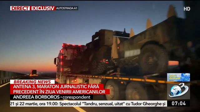 Convoaiele americane cu tehnică militară traversează România смотреть онлайн