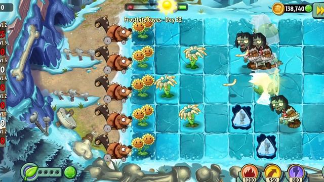 Plants vs Zombies, Frostbite Caves Day 22 смотреть онлайн