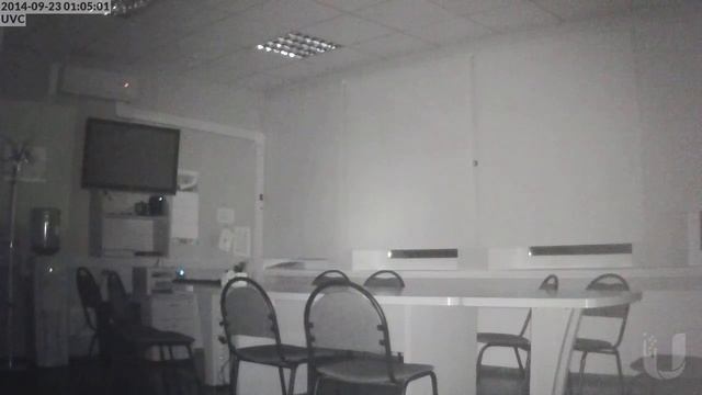 Ubiquiti UniFi Video Camera ночная съёмка офиса. смотреть онлайн