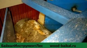 Бревнопильный станок Алтай СБЦ450 работа зимой