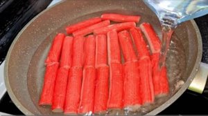 Узнала этот Рецепт в ресторане! Теперь крабовую палочку готовлю только так