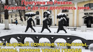 Прогулка по Рязани. Кажется, и до нас доплелась зима.