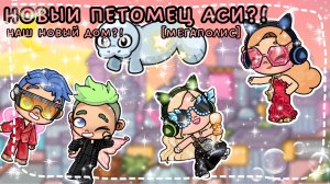 НОВЫЙ ПИТОМЕЦ АСИ?!🦭🎀🤣НАШ НОВЫЙ ДОМ!!🏠🌟🤩[ мегаполис ]🤣🦭история рутина семьи~кинотеатр и спа-салон😉🤣