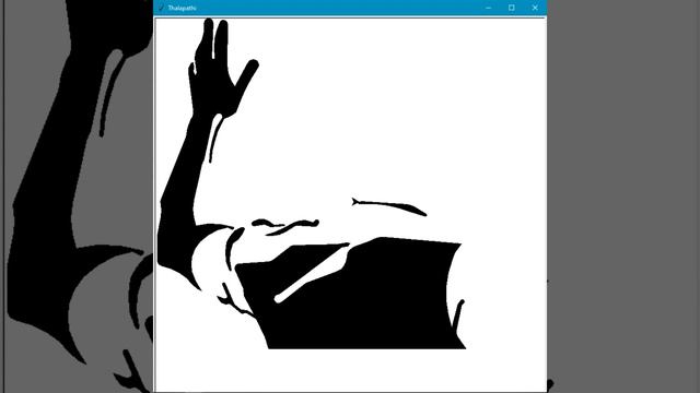 Thalapathy Vijay Drawing in Python