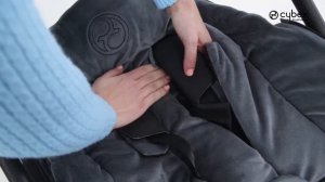 Как прикрепить зимнюю муфту для ног Platinum (накидку на ноги) MIOS CYBEX