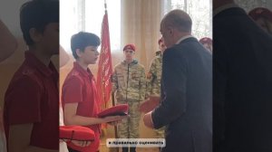 🎖Юнармейскому отряду 32 школы присвоено имя Героя!