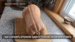 Что делать с большой тыквой, как её сохранить и что потом приготовить