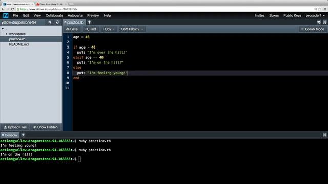 72. Ruby on rails tutorial (Ruby Programming): Control Flow