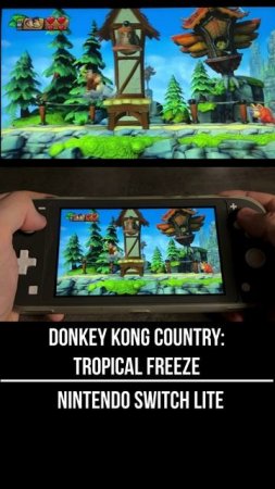 Donkey Kong Country: Tropical Freeze  Nintendo Switch Lite Gameplay