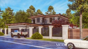 Загородный дом в стиле Райт