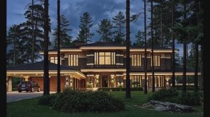 Проект дома «Вангард» в стиле Райта